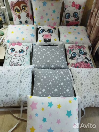 Новые бортики в кроватку