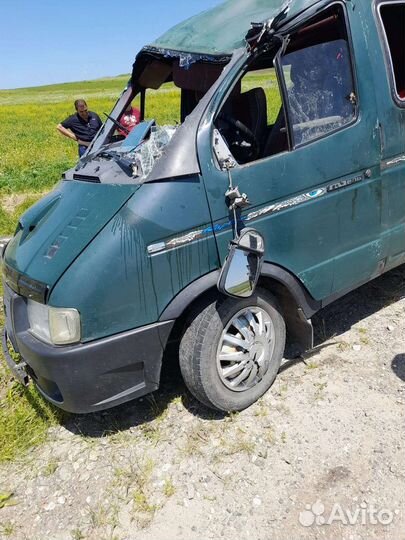 ГАЗ ГАЗель 2705 2.4 МТ, 2002, битый, 150 000 км