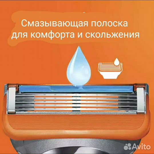 Сменные кассеты для бритья под Gillette fusion