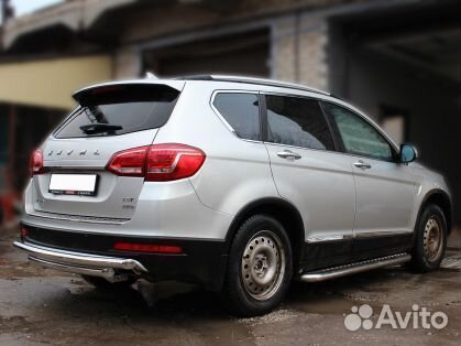 Защита заднего бампера Haval H6, 2014-наст.вр