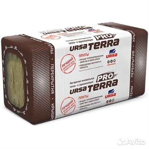 Тепло- и звукоизоляция ursa terra PRO 1000-610-50