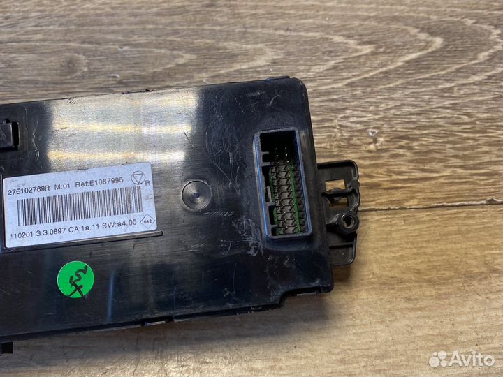 Renault scenic 3 блок управления климатом