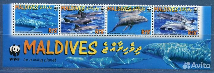 Почтовые марки Фауна Рыбы Дельфины Киты