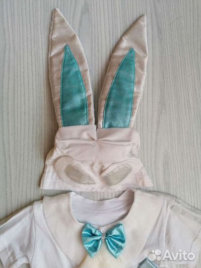 Новогодний костюм зайчика, 2-3 года