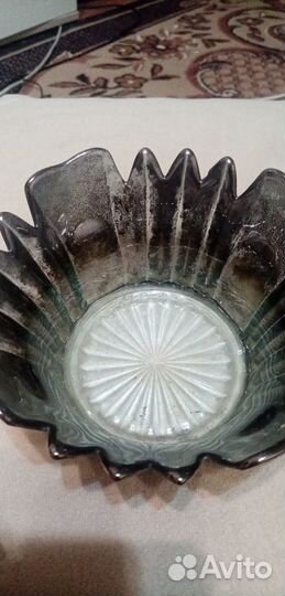 Сахарница (конфетница) мельхиоровая СССР
