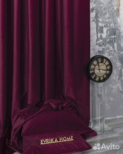 Шторы бархат богема бордо новые пошив