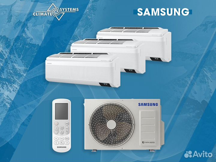 Внешний блок мульти сплит-системы Samsung aj100txj