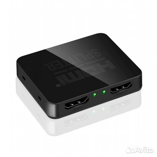 Разветвитель сплиттер делитель hdmi с 1 на 2