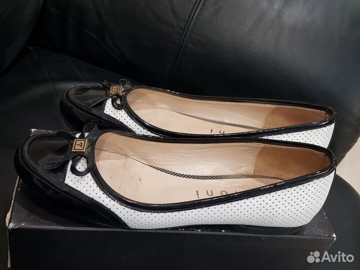 Балетки натуральная кожа 39