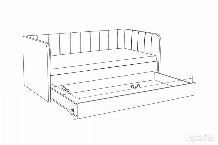 Детская кровать диван от 3 лет