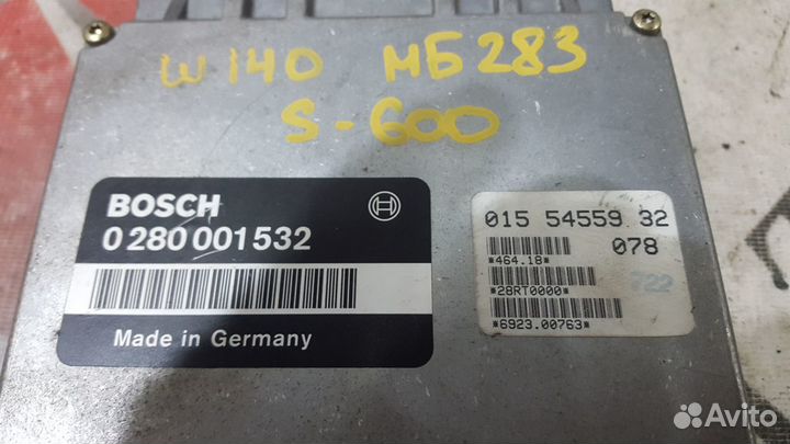 Блок управление двигателем на Mercedes W140 R129