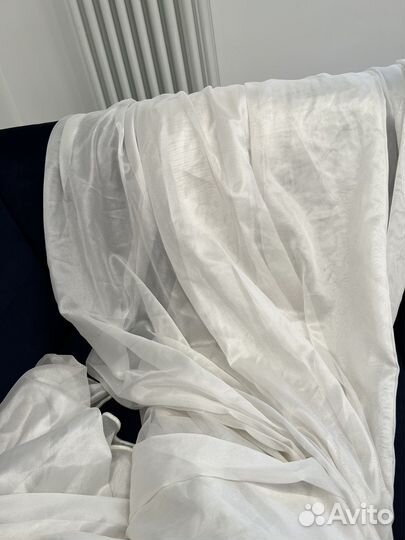 Тюль белая сетка