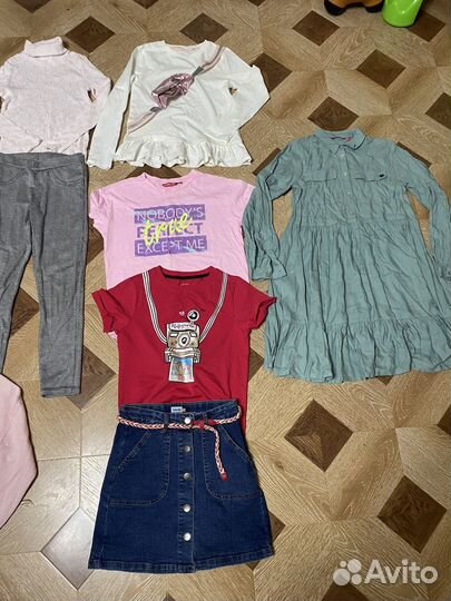 Вещи пакетом на девочку 140 146