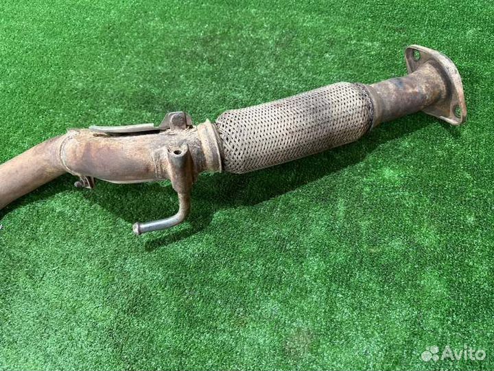 Выхлопная труба передняя часть с гофрой (приемная)