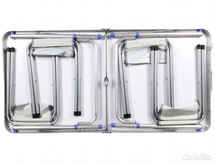 Стол туристический раскладной 60*120 см и 4 стула