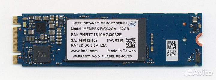 32 гб SSD M.2 накопитель Intel Optane