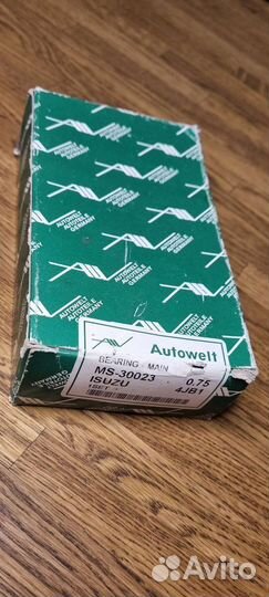 Вкладыши ремонтные 0,75 мотор Isuzu 4jb1