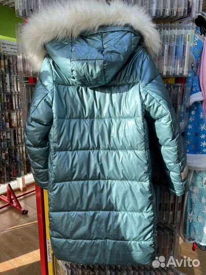 Зимнее пальто для девочки 146