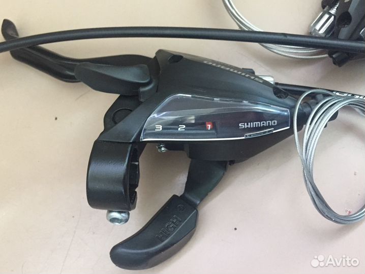 Тормоза Shimano механические и комборучки 3х7