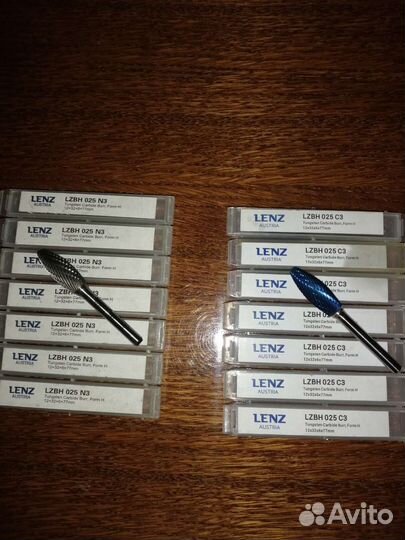 Борфрезы твердосплавные lenz