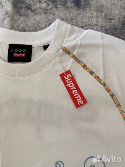Футболка Supreme x Coogi белая
