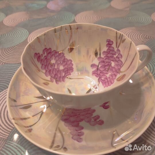 Чашка с блюдцем дулево