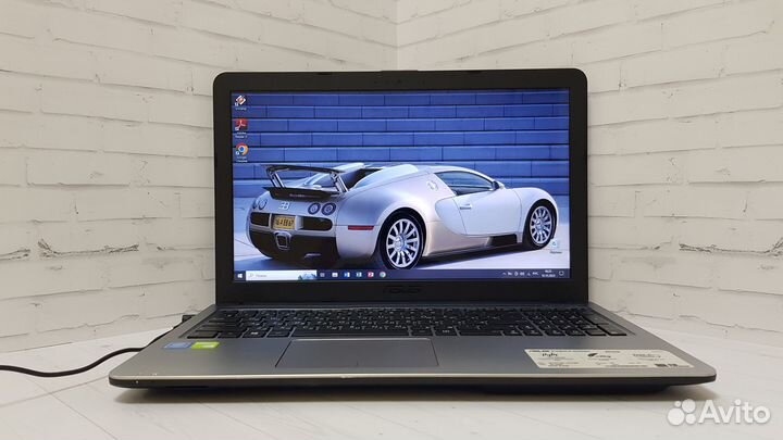 Быстрый ноутбук Asus 4ядра/15.6
