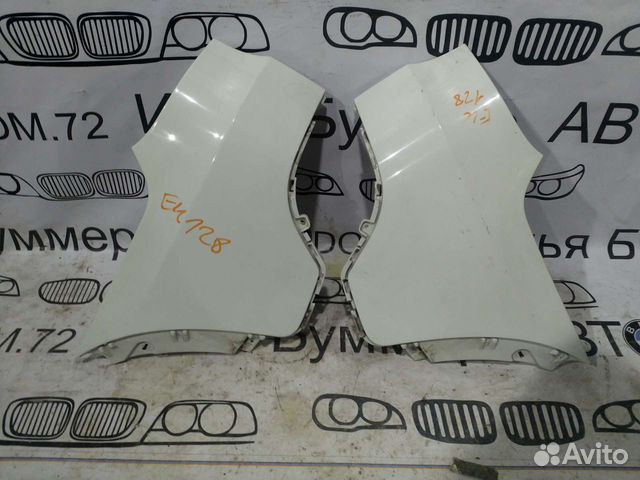 Боковые накладки заднего бампера BMW E70 белый