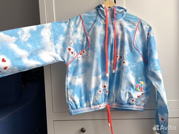 Новая женская ветровка худи с капюшоном 42 xs s