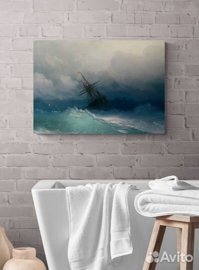 Репродукция Айвазовский - Судно посреди шторма