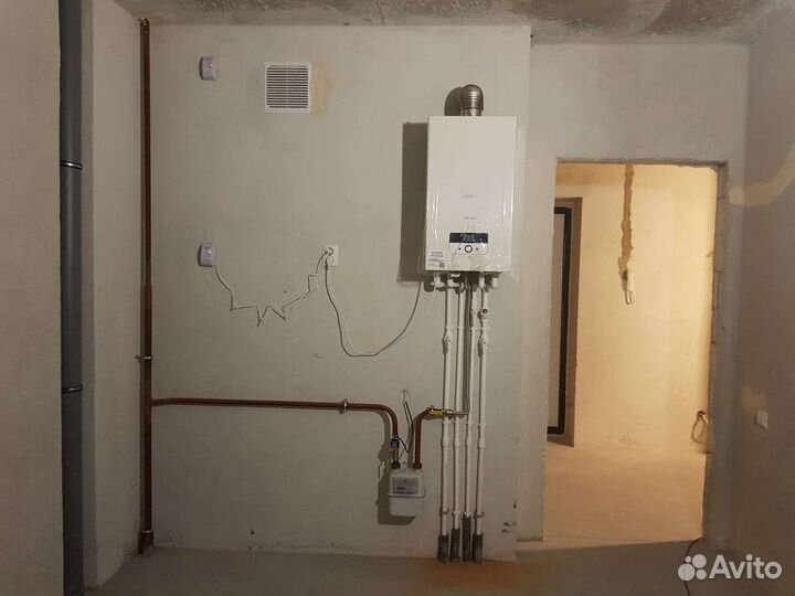 Подкл-е газ. плит, перенос котла, счётчика, труб