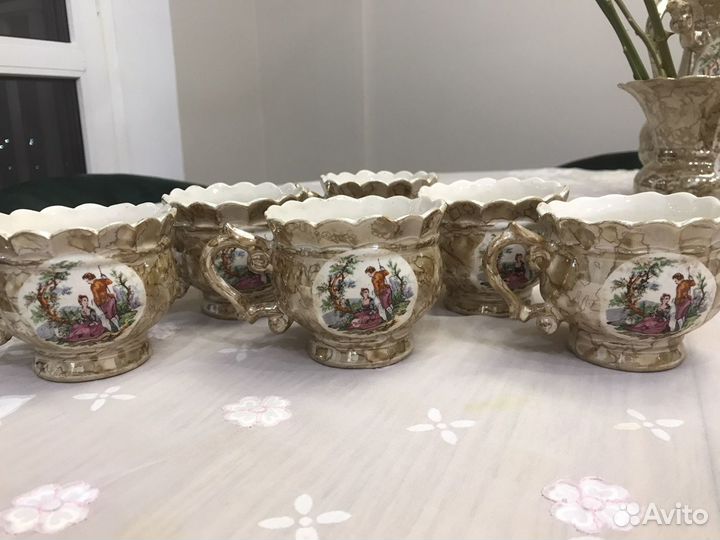 Пара сервизов: чайный и кофейный на 6 персон