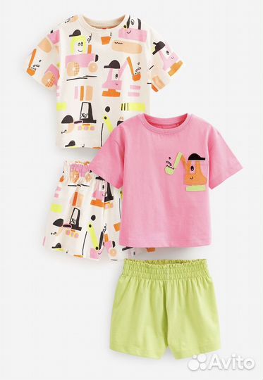 Пижамы Next летние для девочки 110