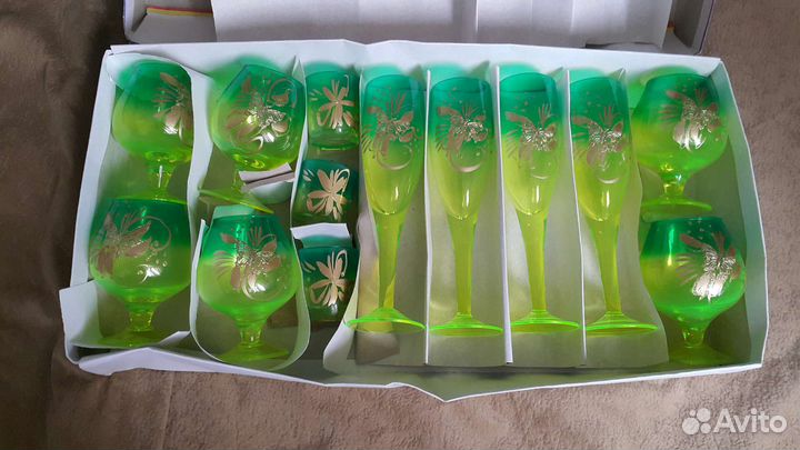 Фужеры, бокалы, рюмки новые набор