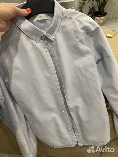 Брюки пеплос, Рубашка школьная 134, кардиган