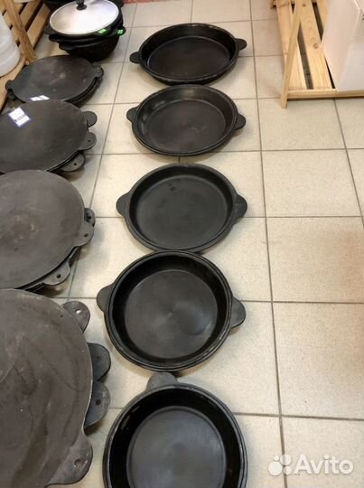 Крышка-сковорода чугунная от 6л до 16л