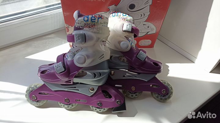 Роликовые коньки детские раздвижные р. 26-29