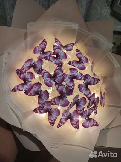 Букеты из бабочек ручной работы