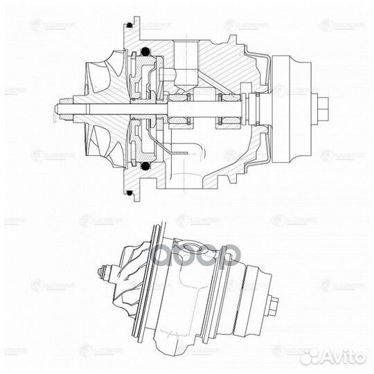 Турбина (картридж) PSA boxer/transit 06- 2.2D/2.4D