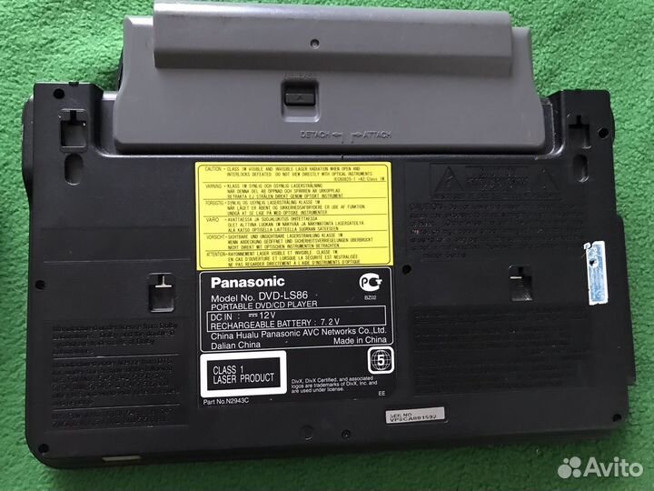 Портативный DVD плеер Panasonic ls86