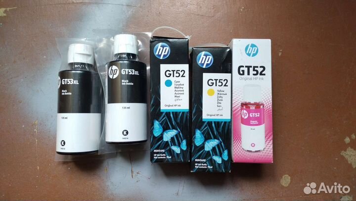 Набор чернил для принтера hp GT52 GT53XL