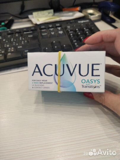 Продам контактные линзы Acuvue Oasys Transitions
