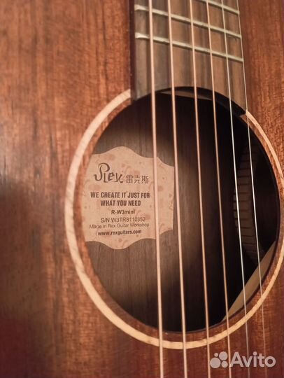 Акустическая гитара красного дерева Rex R-W3 mini