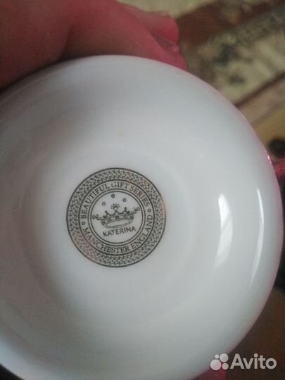 Чашка с блюдцем фарфор