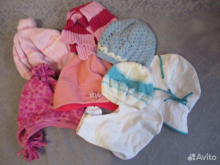 Шапки, береты, панамки для девочки, 3-5 лет