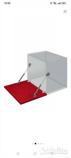 Газлифт мебельный 80N/8кг обратного действия