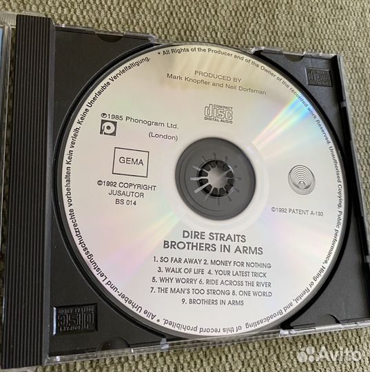 Cd диски с музыкой Dire Straits Brothers in Arms