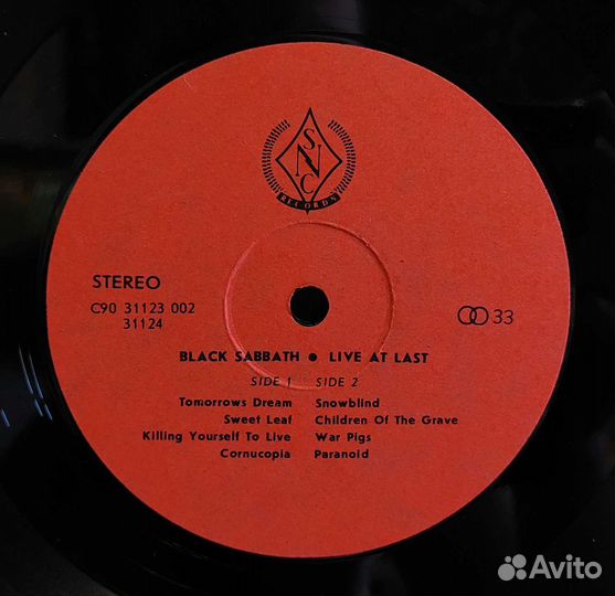 Винил LP Black Sabbath- Live AT Last
