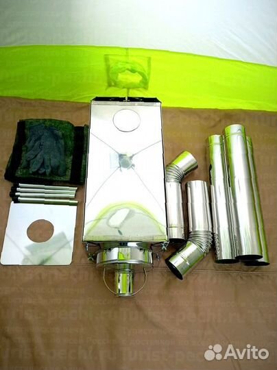 Дровяная печь Пошехонка Средняя на 30 л. c 3Д экра