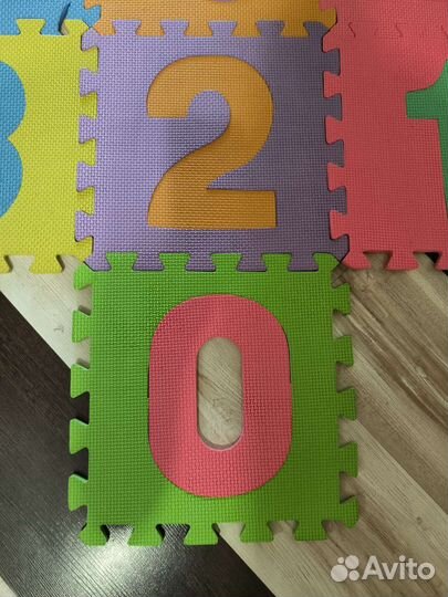 Коврик пазл мягкий цифры